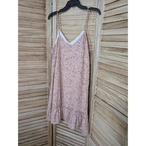 Saints & Hearts Floral Print Swing Dress Pink Size Large